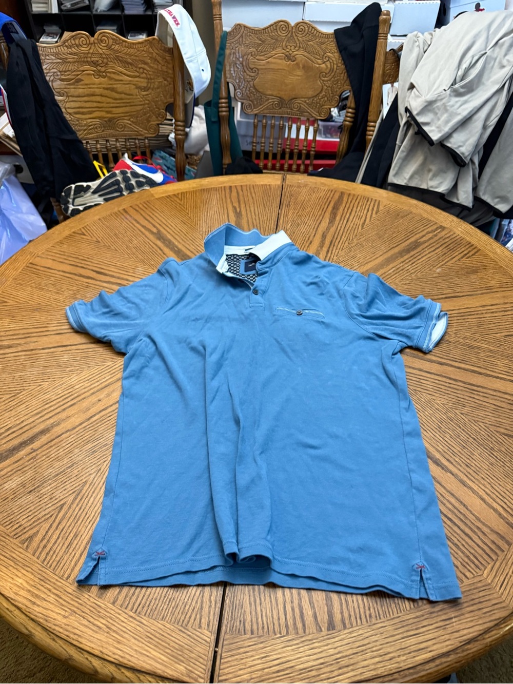 Jachs Light Blue Polo with Contrast White Trim